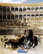 Francisco de goya y Lucientes Picador Caught by the Bull Spain oil painting artist